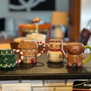 Christmas Mugs - set of four